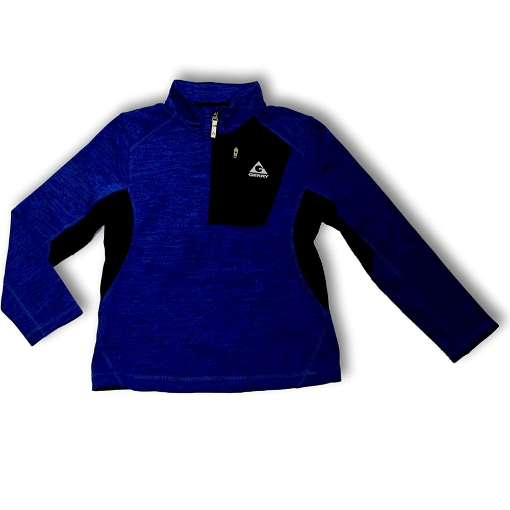 Gerry Men’s ¼ Zip Ottoman Pullover (Navy and Black)